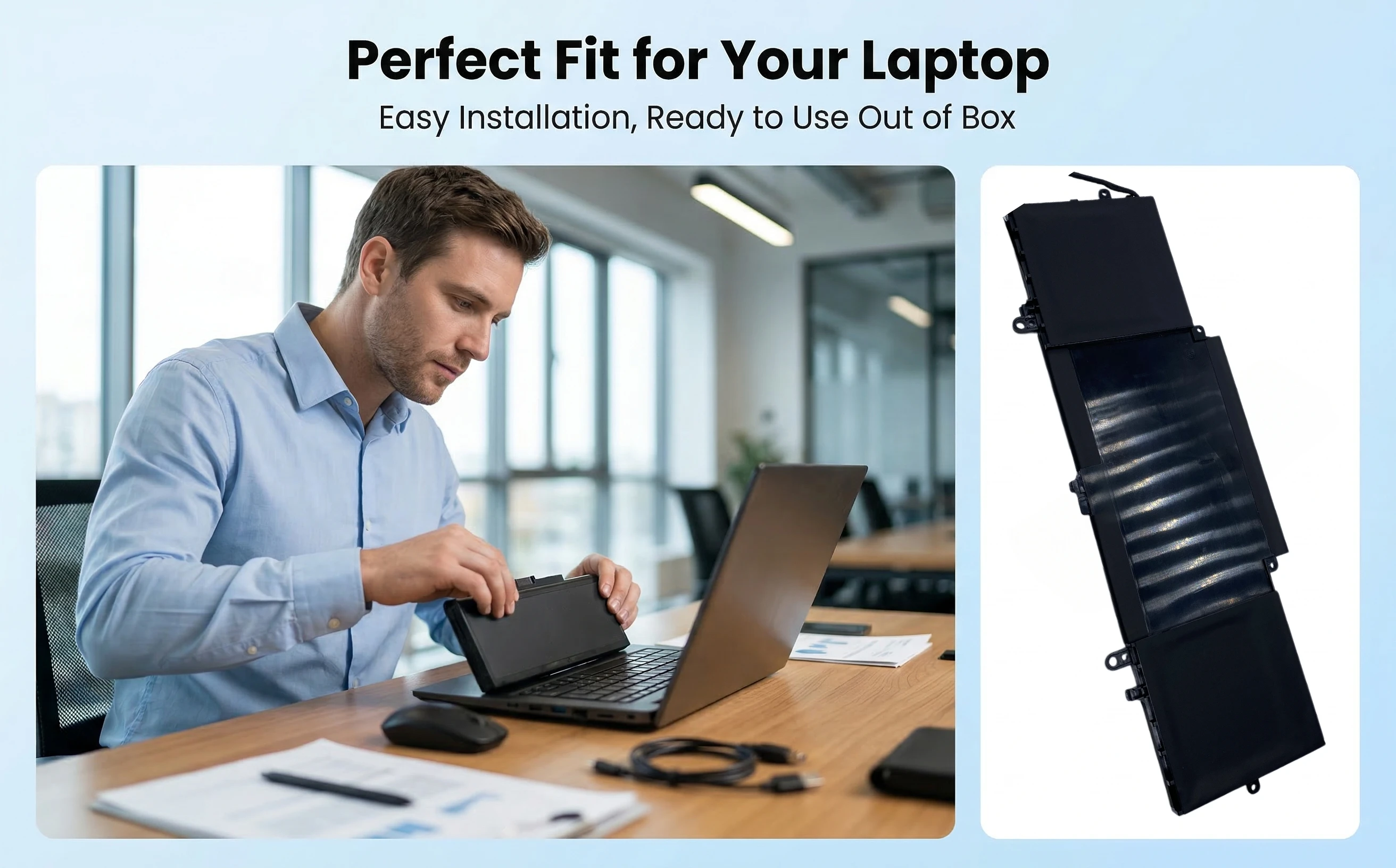 Фото Новый аккумулятор для ноутбука BE06XL 67Wh для HP Elitebook Folio 1040 G4 HSTNN-IB7V HSTNN-DB7Y 918045-1C1 918045-171 918180-855 918108-855 №1