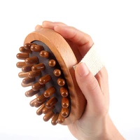 wooden massage comb acupuncture massager soothing scalp body airbag wood brush essential oil spa massage tool durable bath brush