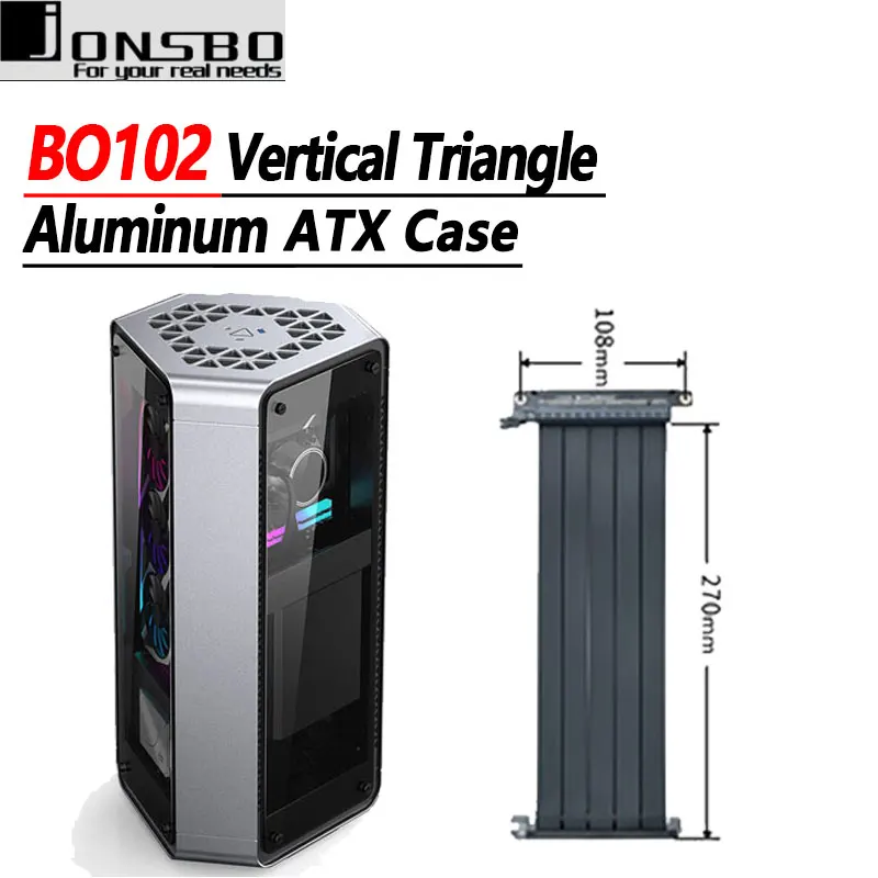 

Jonsbo Bo102 Computer Case Supports The MINI-ITX Motherboard/ATX Power Supply/Water Cooling and air-cooled Heat Sink