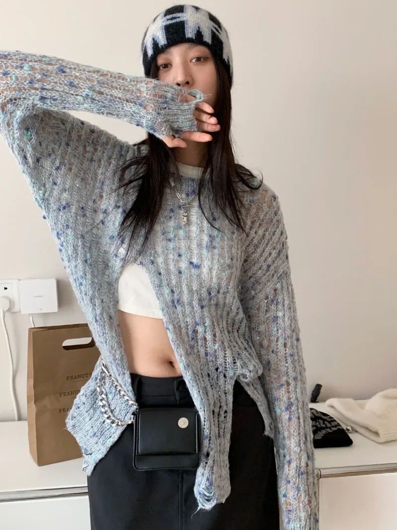 Женский Повседневный Топ с круглым вырезом длинным рукавом