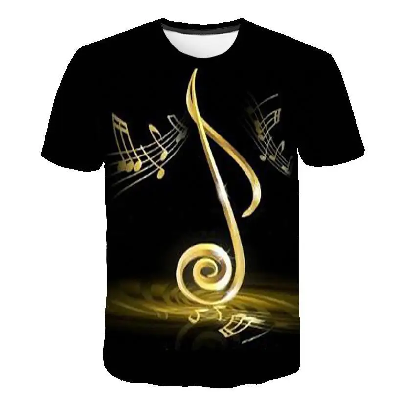 

2022 beautiful notes, 3D digital print T-shirts T-shirts for men and women are hot sellers in Europe and the United States