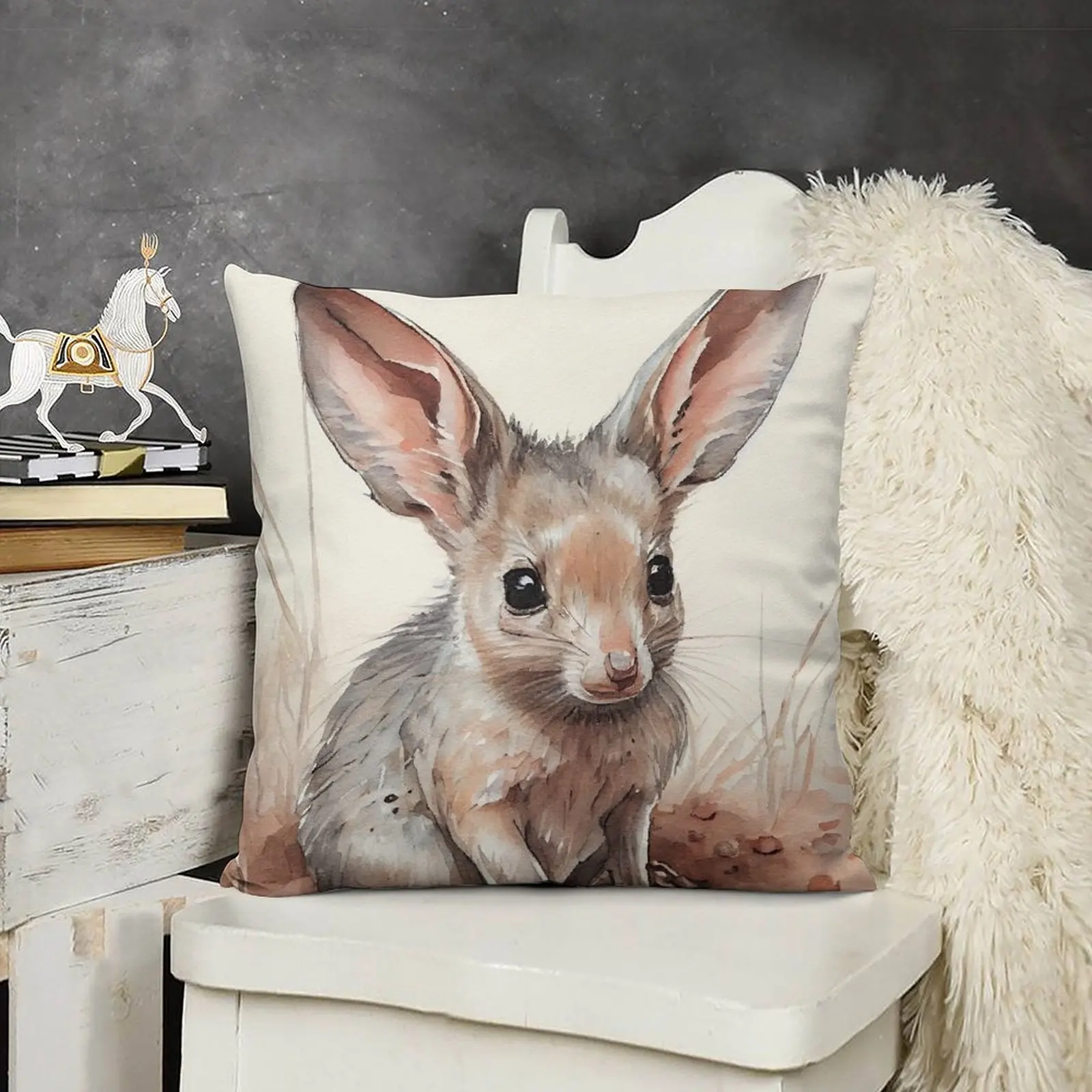 Роскошная декоративная подушка для наволочки австралийских наземных животных