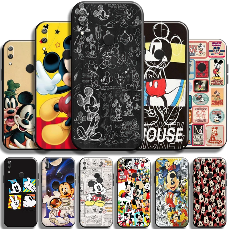 

Disney Cartoon Mickey Mouse For Huawei Y7 Y6 2019 Y6P Y7P 2020 Y7S Phone Case Cases Coque Shockproof TPU Shell Funda Back Black