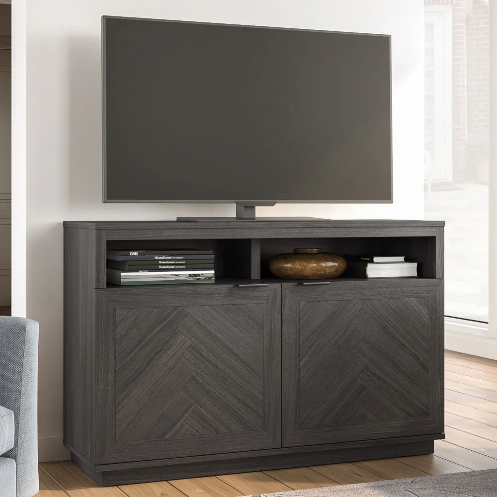 

Подставка под телевизор в елочку для телевизоров до 55 дюймов, серый Грузовой Бесплатный шкаф для мебели, домашний шкаф для гостиной