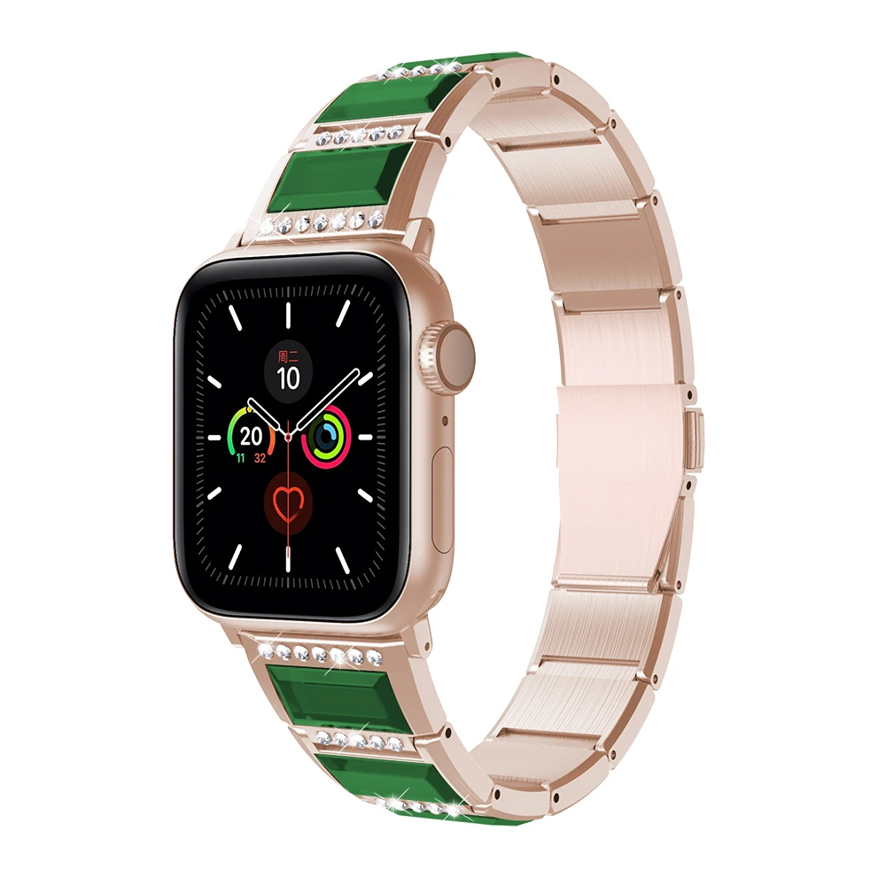 Jewelry+Metal strap for Apple watch 45mm 41mm 44mm 42mm 40mm 38mm Women stainless steel bracelet iWatch UItra 8 7 6 5 4 SE strap