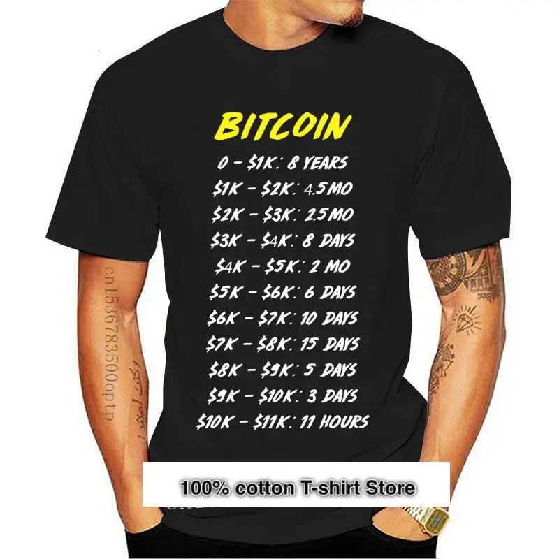 Camiseta de manga corta a la moda para mujer, playera de la historia de Bitcoin, playera de criptomoneda 2021