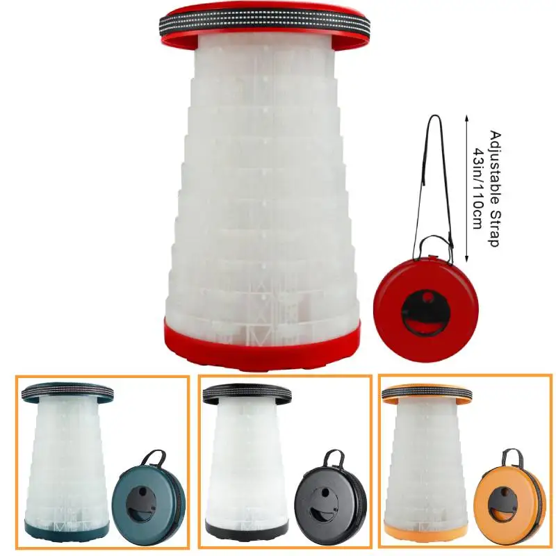 

Portable Retractable Stool Camping Folding Chair Outdoor Furniture Collapsible Up Telescoping Stool Travel Fishing Seat