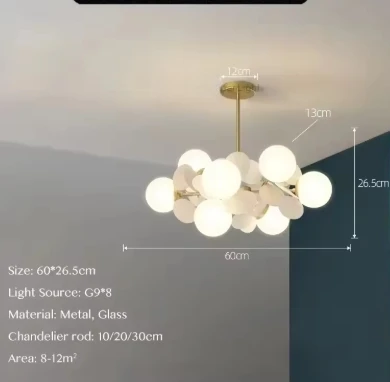 

Цветная потолочная люстра YANKE