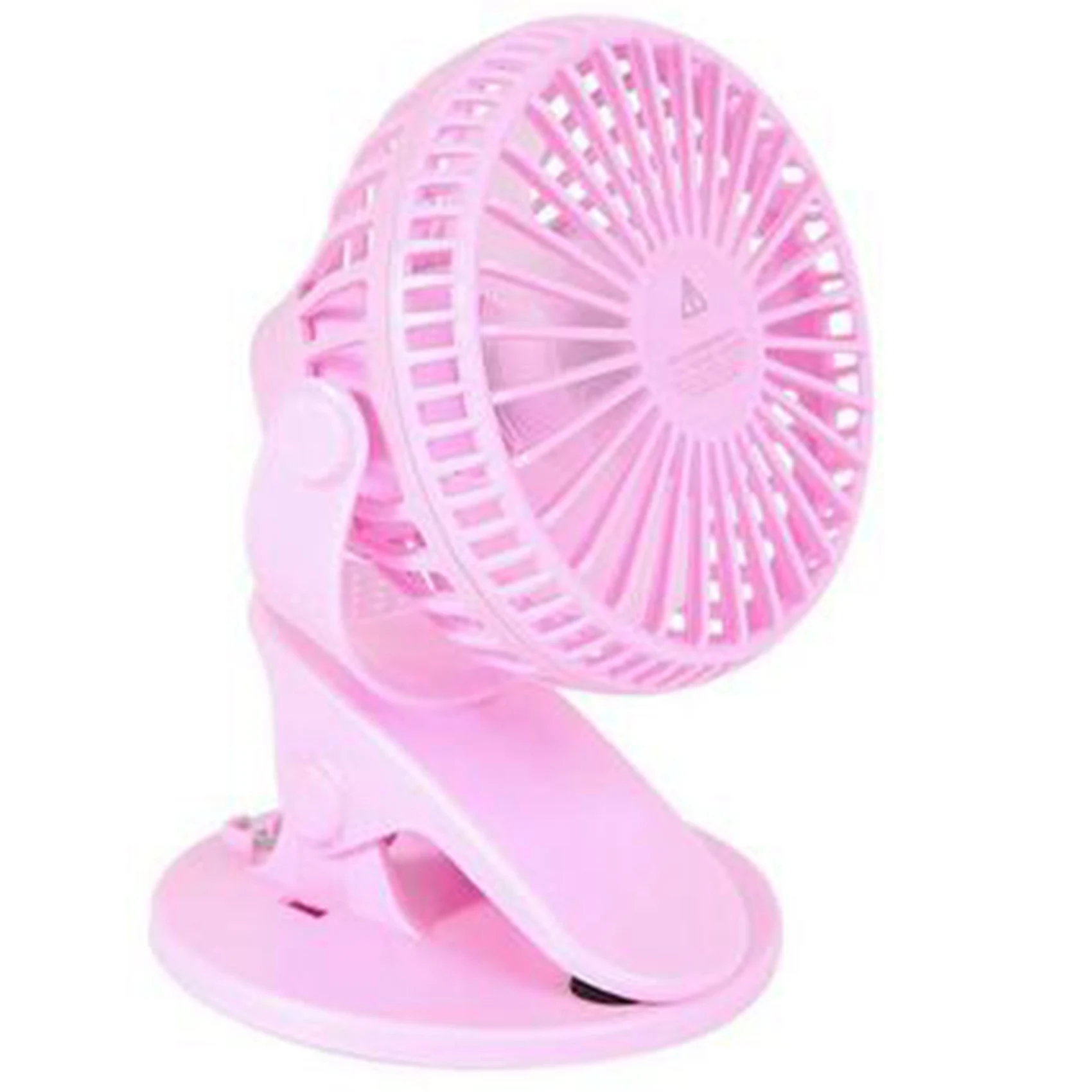 

USB Clip-on Fan, 360° Rotation, 3-Speed Portable Fan, Suitable for Office Desk, Bedroom, Kitchen(Pink)
