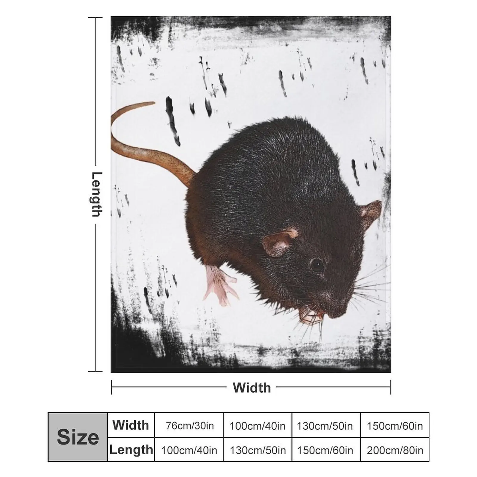 крыса с фоном грызунами милыми домашними животными подарками веером крысы Плед