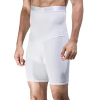 haleychan mens body shaper slimming shapewear pants compression shorts high waist abdomen tummy control underwear stretch tight