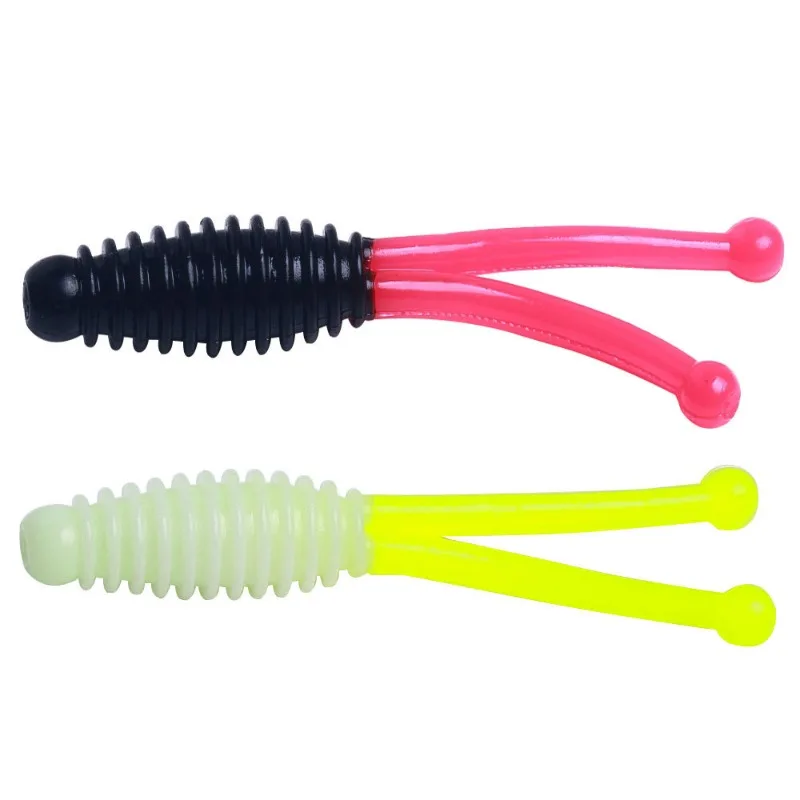 20 шт. мягкая рыболовная приманка с резьбой