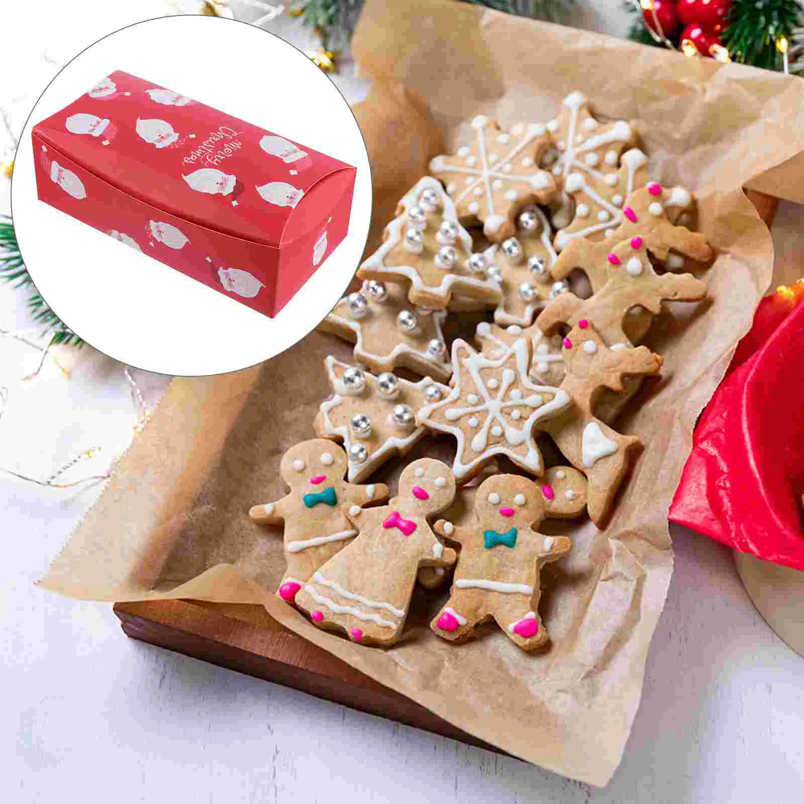 

Box Party Holder Treat Boxes Christmas Cake Baking Mini Carrier Cupcake Goodie Bagseve Small Case Bakery Packing Container
