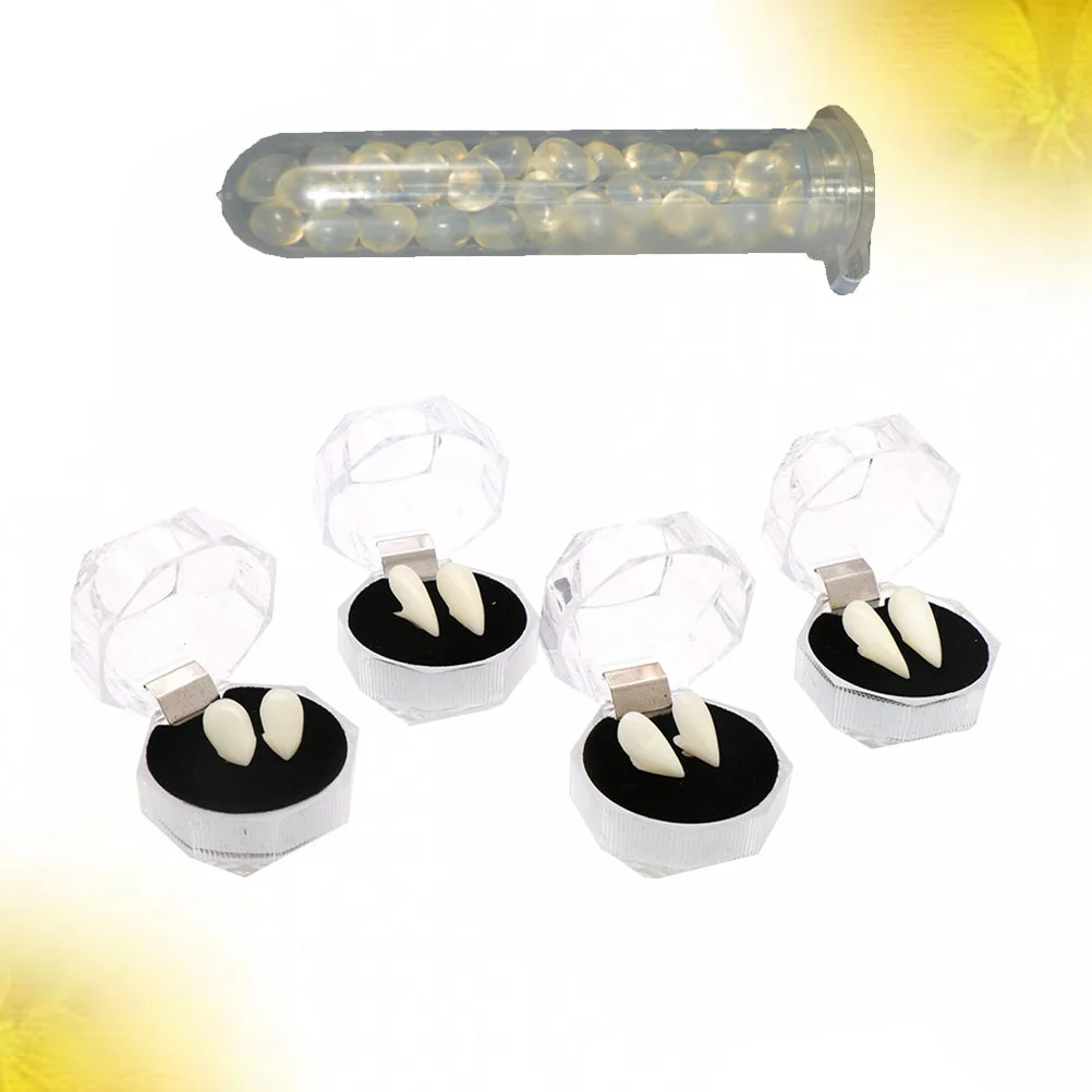 

1 Set Useful Dentures Horrific Zombie Teeth Funny Party Costume Props Cosplay Accessory for Party Cosplay Festival (4