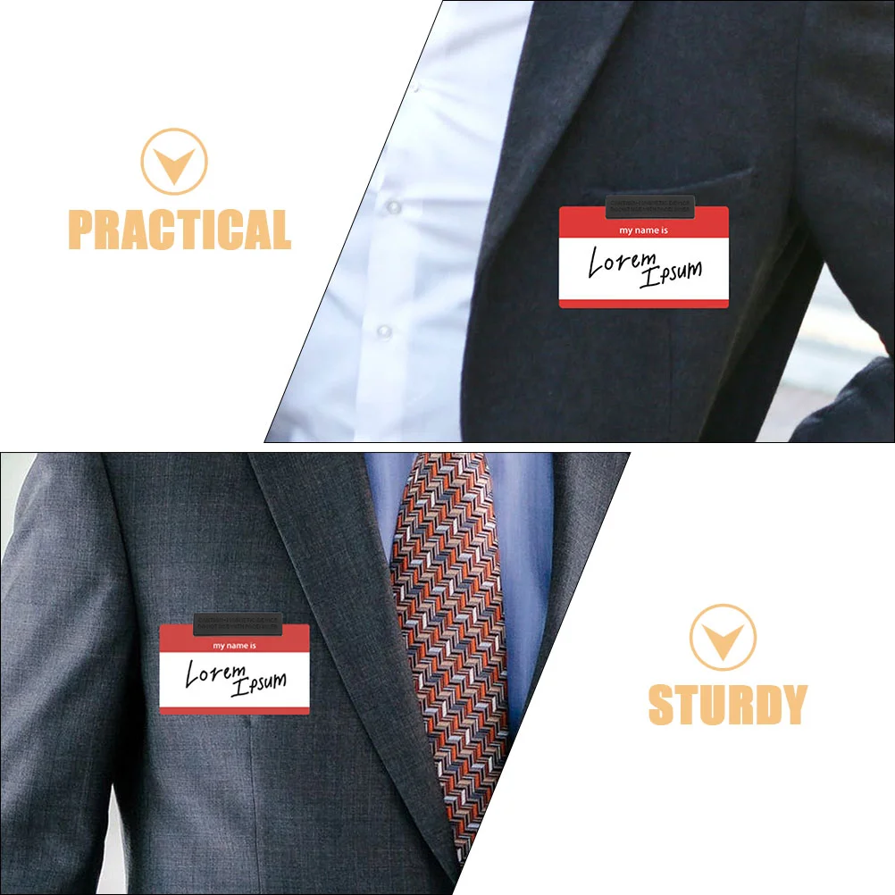 12 шт. магнитная бирка с именем магниты держатель для значка рубашки гибкие бирки