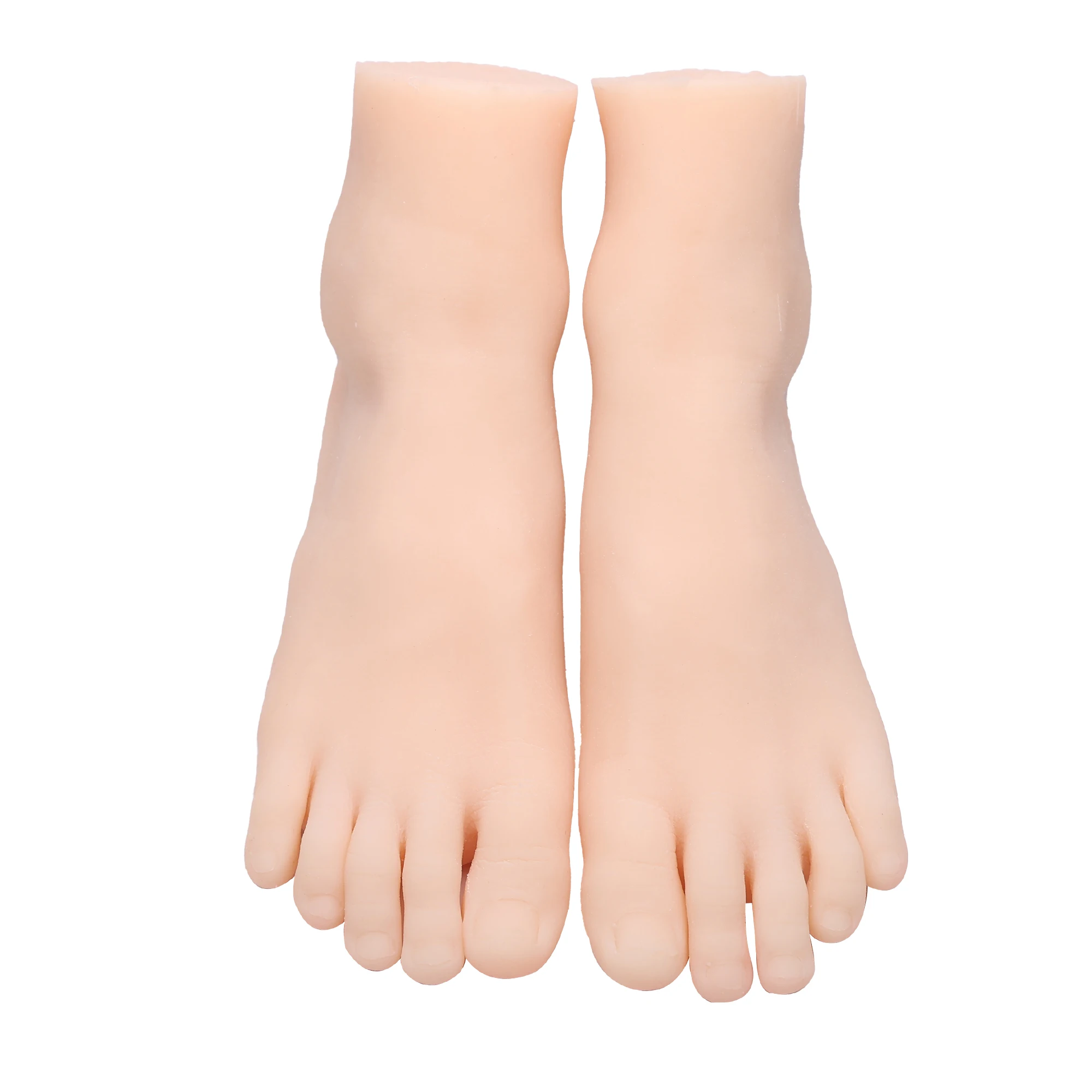 19cm Little kids girl's real small size simulation foot model photo stockings shoes TPEH31