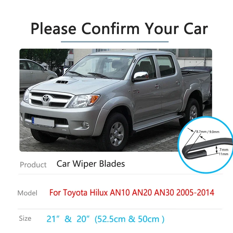 Для Toyota Hilux AN10 AN20 AN30 MK7 2005 ~ 2014 универсальные автомобильные аксессуары щетка