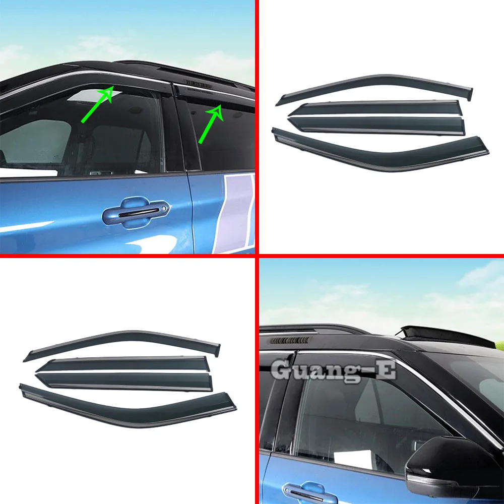 

Стайлинг автомобиля, лампа, пластиковое стекло, ветрозащитный козырек, защита от дождя/Солнца, запчасти на вентиляционное отверстие для Ford Explorer U625 2019 2020 2021 2022 2023