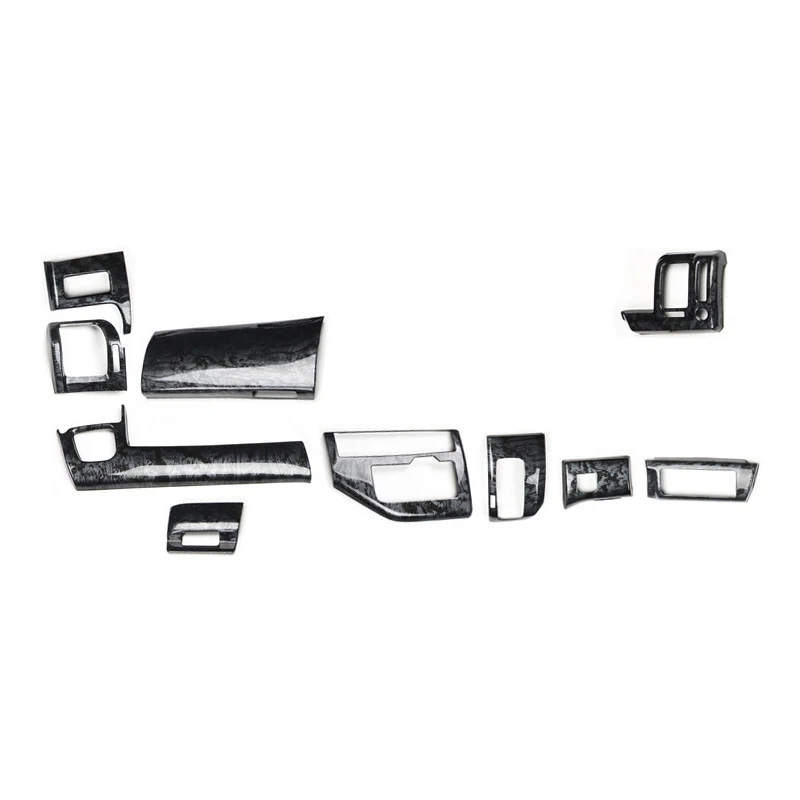 

For Honda Stepwgn Spada RK Right Hand Drive ABS Black Wood Grain Mahogany Interior Decoration Accessories Cover Trims Stickers