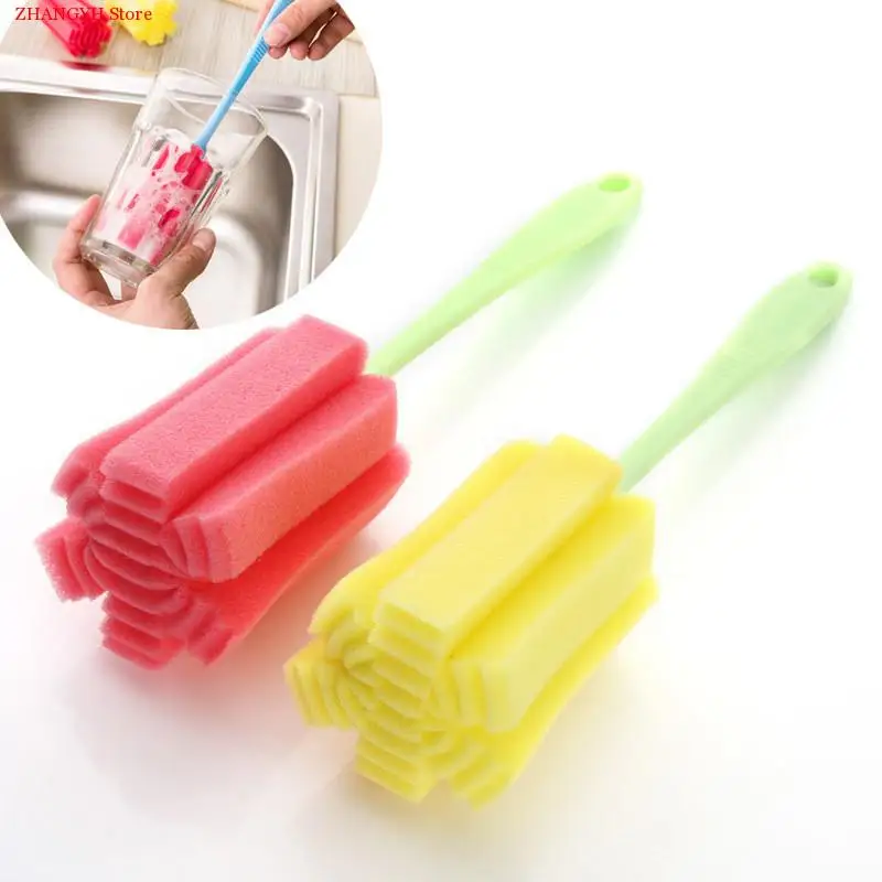 

1 PC Kitchen Cleaning Tool Sponge Brush For Wineglass Bottle Coffe Tea Glass Cup Cleaning Tools Sponges new