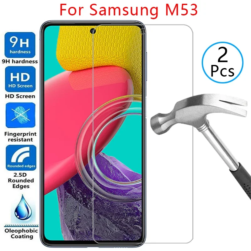 Чехол из закаленного стекла для samsung m53 чехол galaxy m 53 53m n53 телефона galaxi samsungm53 galaxym53
