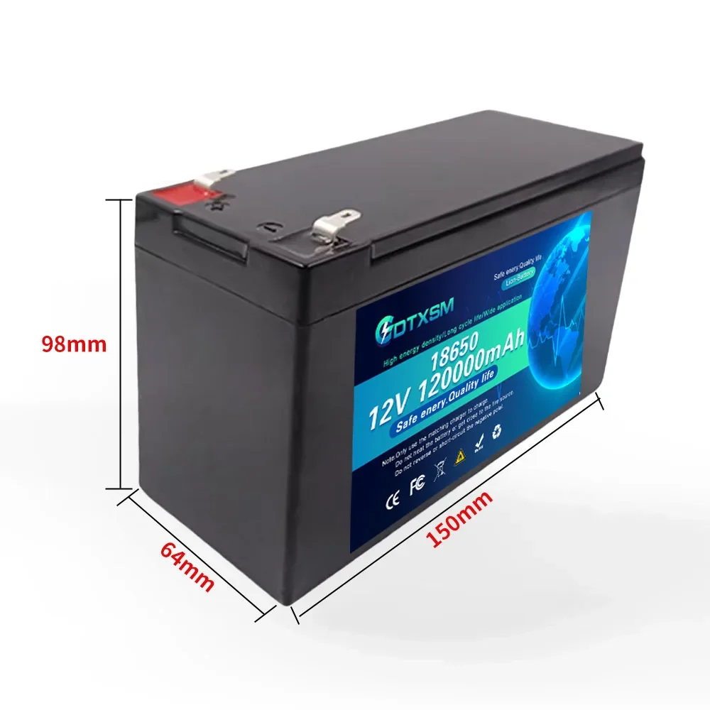 Литиевая батарея 18650 12 В 35 Ач 120 для электромобиля BMS зарядное устройство 6 3 А