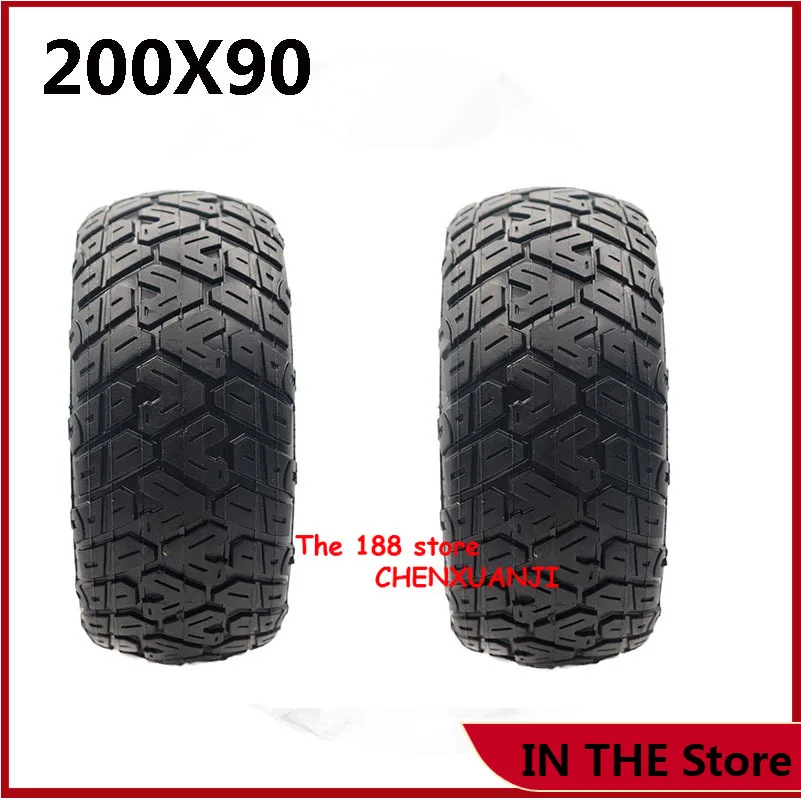 

200x90 Solid Tire 200*90 Tubeless Tyre Fits Electric Scooter Torque Car 8 Inch Explosion-proof Solid Wheel Tyre