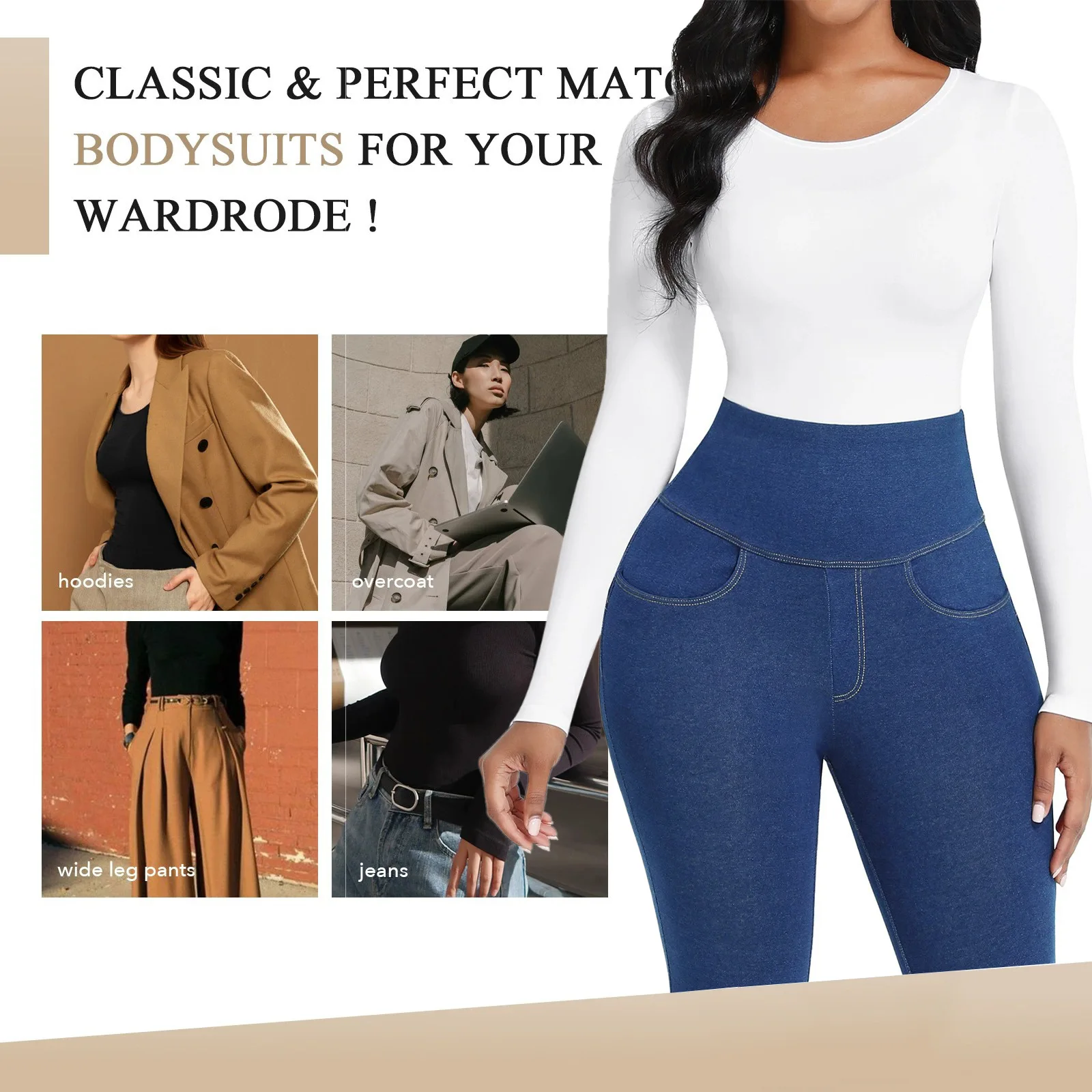 Body Shapers Tummy Control Shapewear Women Bodysuit Long Sleeve Slimming Bodyshaper Fashion Sexy Thong G-String Female Jumpsuit