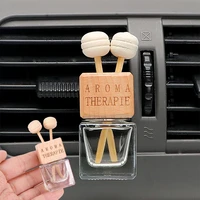 crystal clamp hanging mini air freshener essential oil glass can car perfume bottle