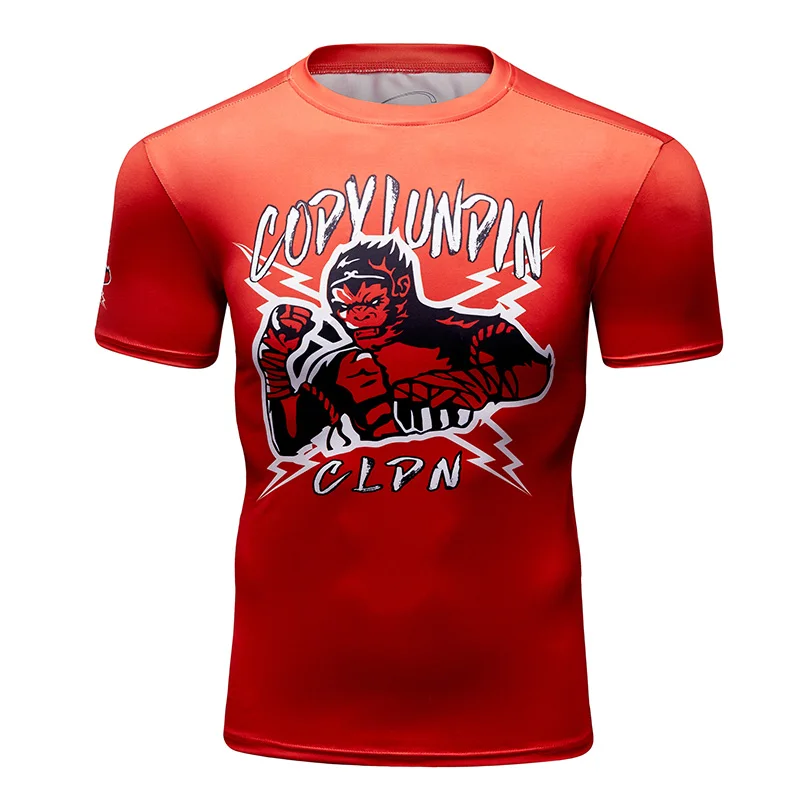 New Sport Shirt Men Short Sleeve Quick Dry Top Solid Crossfit T Shirt Gym Fitness Running Workout Exercise Jerseys Rashgard Man