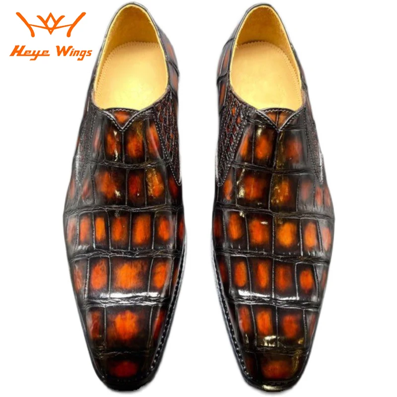 

Heye Wings Brand Luxury Bespoke Men's Dress Shoes Real High-end Leather Top Handcraft Business Men Party Wedding Shoes
