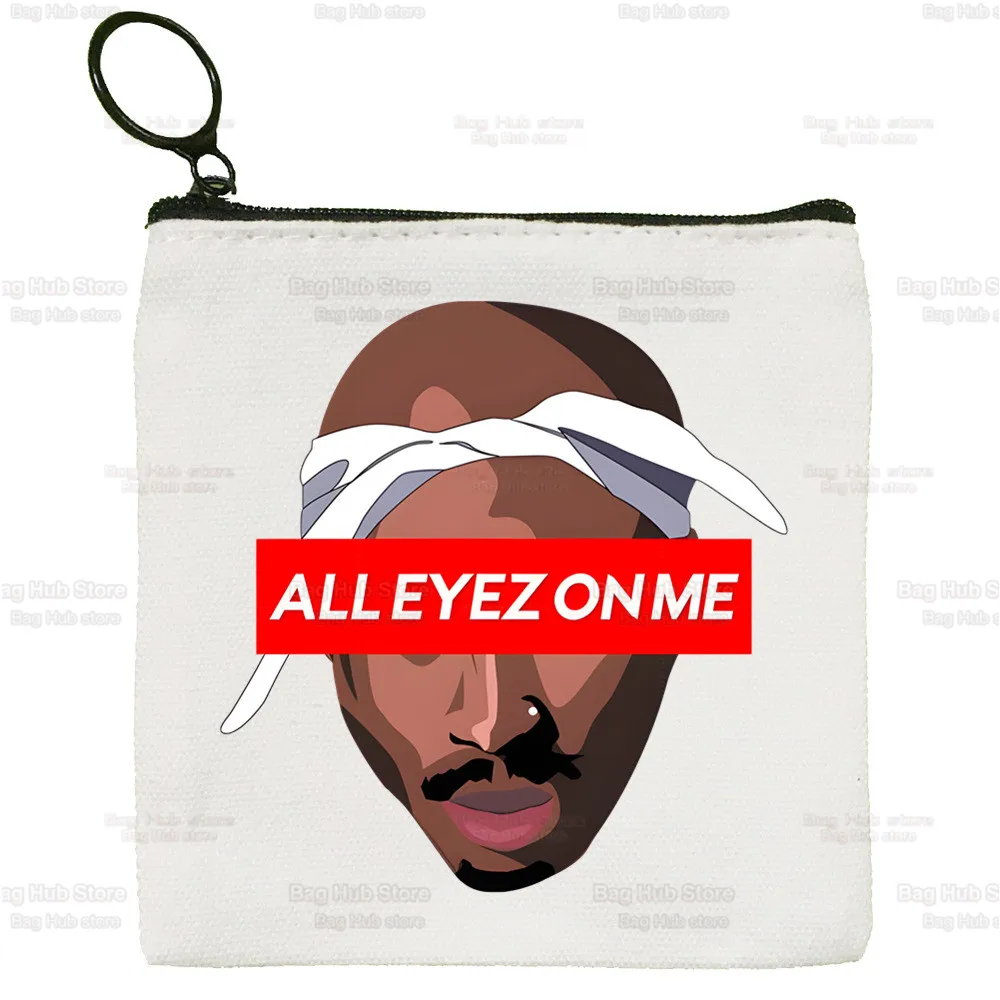 Rapper Tupac 2pac Hip Hop Wallets Coin Pocket Vintage Male Purse Function Boy And Girl Wallet with Card Holders
