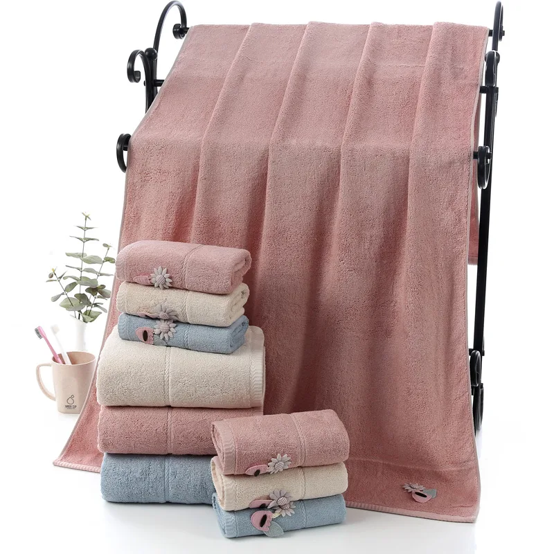 

34*74cm/70*140cm Bamboo Fiber Bath Towels For Adult children's Soft Absorbent Microfiber Fabric Towel Household Bathroom Towel