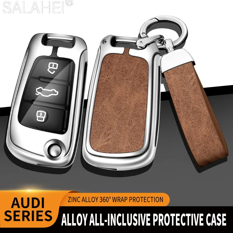 

Car Remote Key Fob Case Cover Protect Shell For Audi C6 R8 A1 A3 Q3 A4 A5 Q5 A6 A7 S6 B6 B7 B8 8P 8V 8L TT RS Sline Accessories