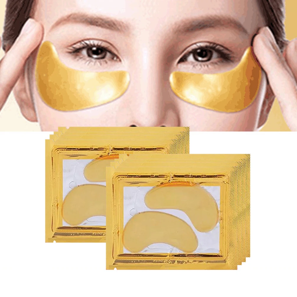 

24k Gold Moisturizing and Anti-Aging Eye Mask Private Label Skin Care Products Wholesale Collagen Anti-Puffiness Eyes Patch