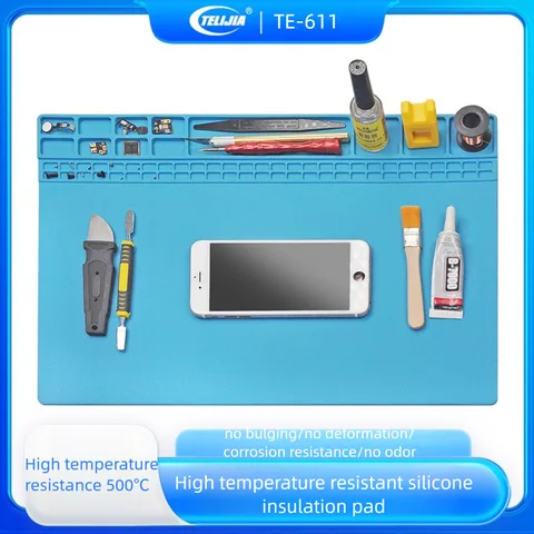 Силиконовый рабочий коврик WYLIE для ремонта телефонов