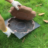 flower stepping stone mold garden paving pavement mold abs flower type stone mold concrete cement mould garden decor diy tool