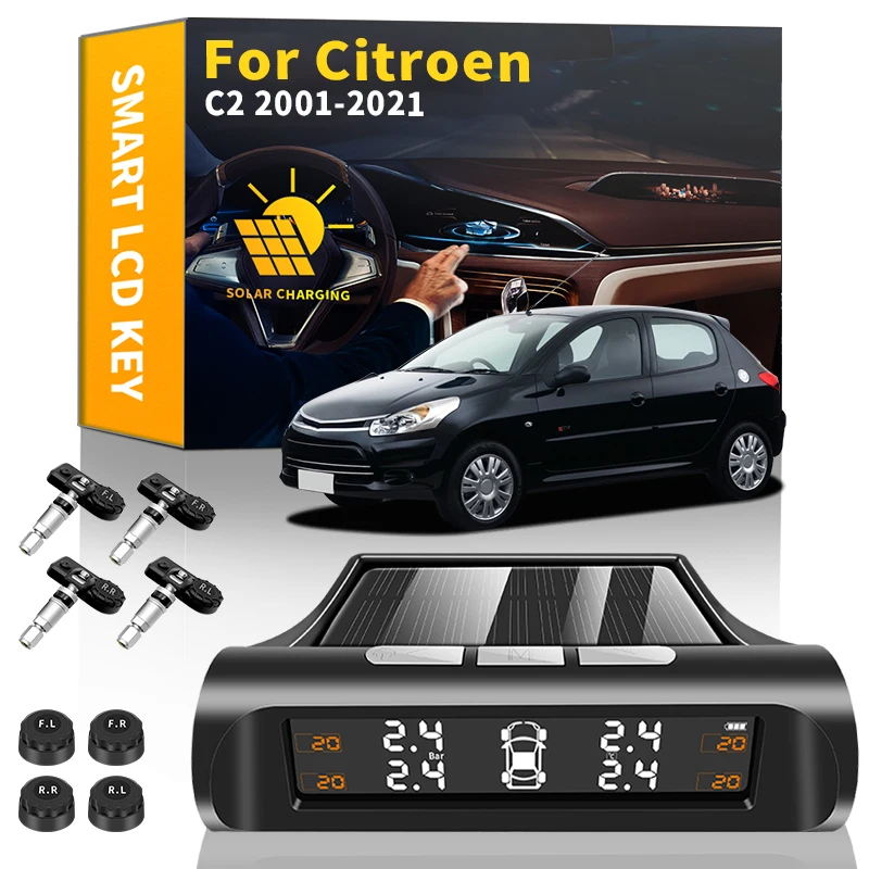 

Система контроля давления в шинах Citroen C2, 2001-2021, на солнечной энергии