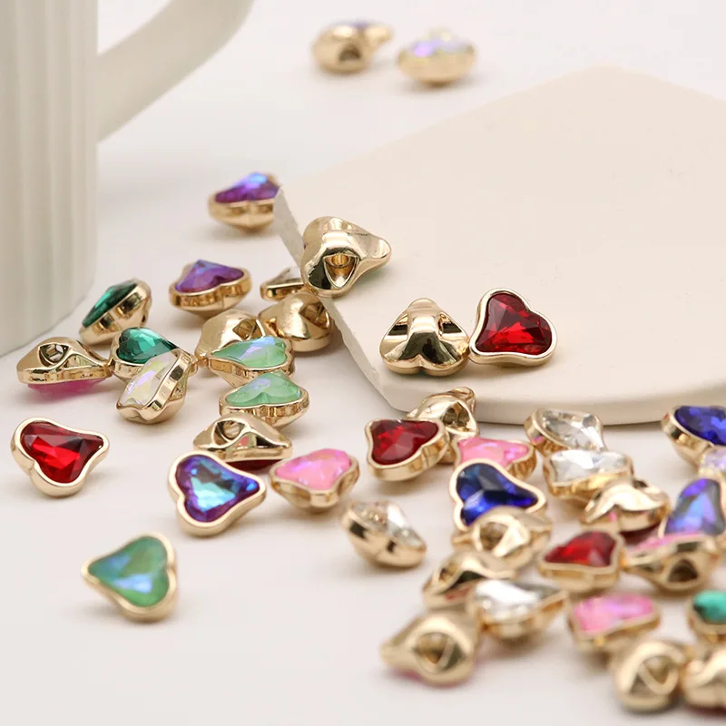 Новое поступление 6 шт. 11 5 мм золотые металлические розовые фиолетовые пуговицы