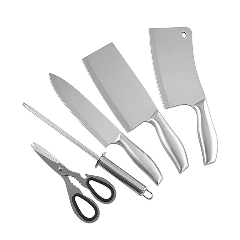 

6 Pcs Suit Chinese Cleaver Dealing Meat Set Doitool Kitchen Storage Box Sandwich Hand tools