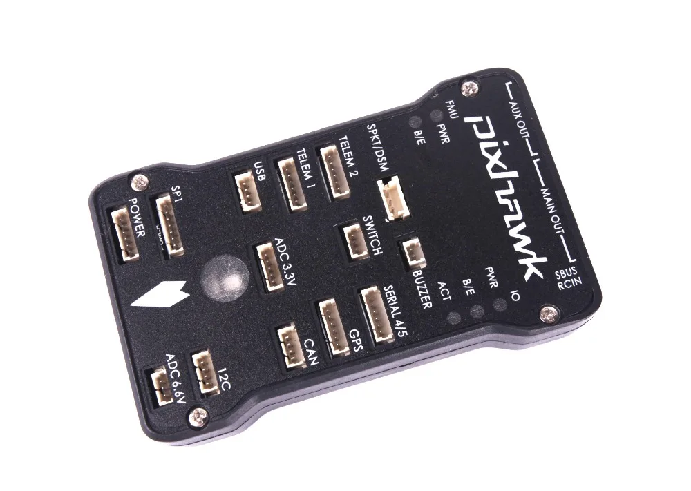 Полетный контроллер Pixhawk PX4 Autopilot PIX 2.4.8 32 бит ARM PX4FMU PX4IO Combo с кнопкой безопасности и сигнализатором для мультикоптеров.