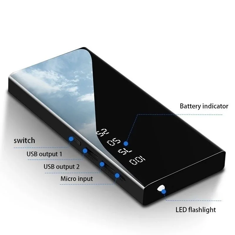 

10000mah Fast Charging power bank fast charging Power Bank with 2.1A External Battery Pack for smart phone Power Bank