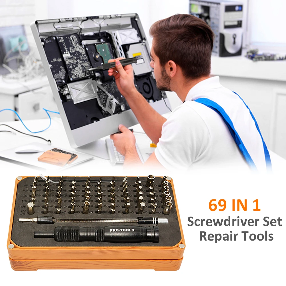 

Repair Tools 69 In 1 Disassemble Accurate DIY 66 Bit Driver Magnetic Screwdriver Set With Case Home Portable Hand Smartphone