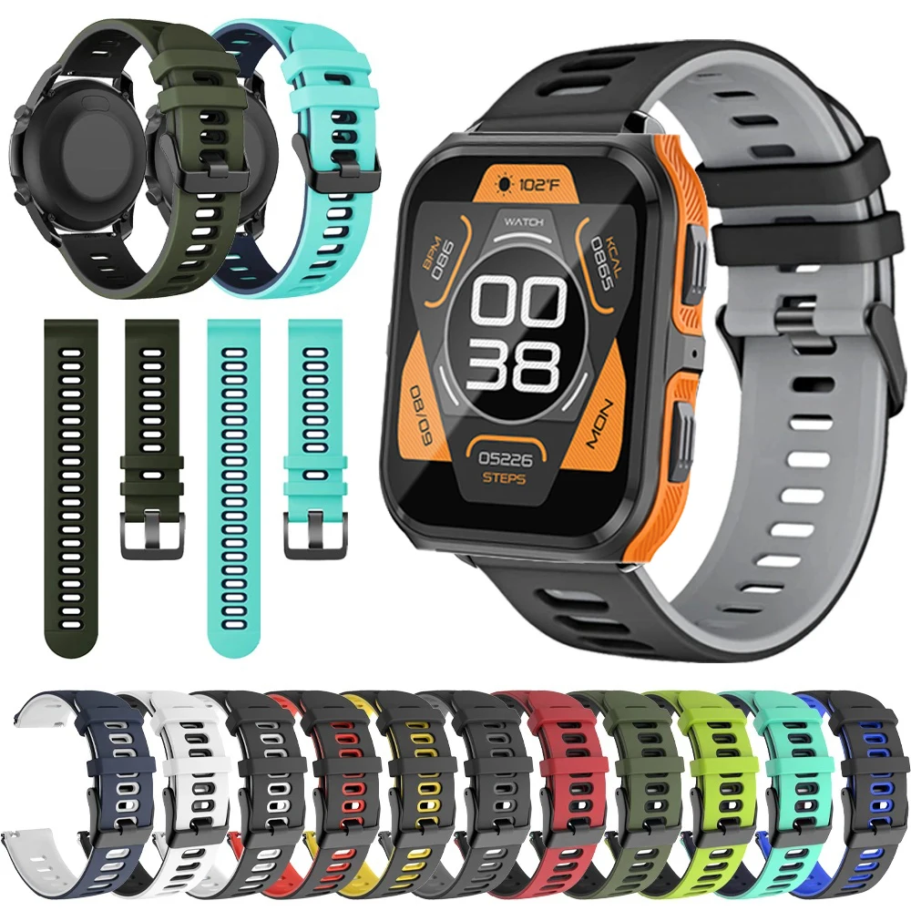 

Sports Rubber Strap for COLMI P73 P28 Plus P20 Plus P30 Swim Silicone Soft Watchband 20mm 22mm Belt Replacement Accessorie