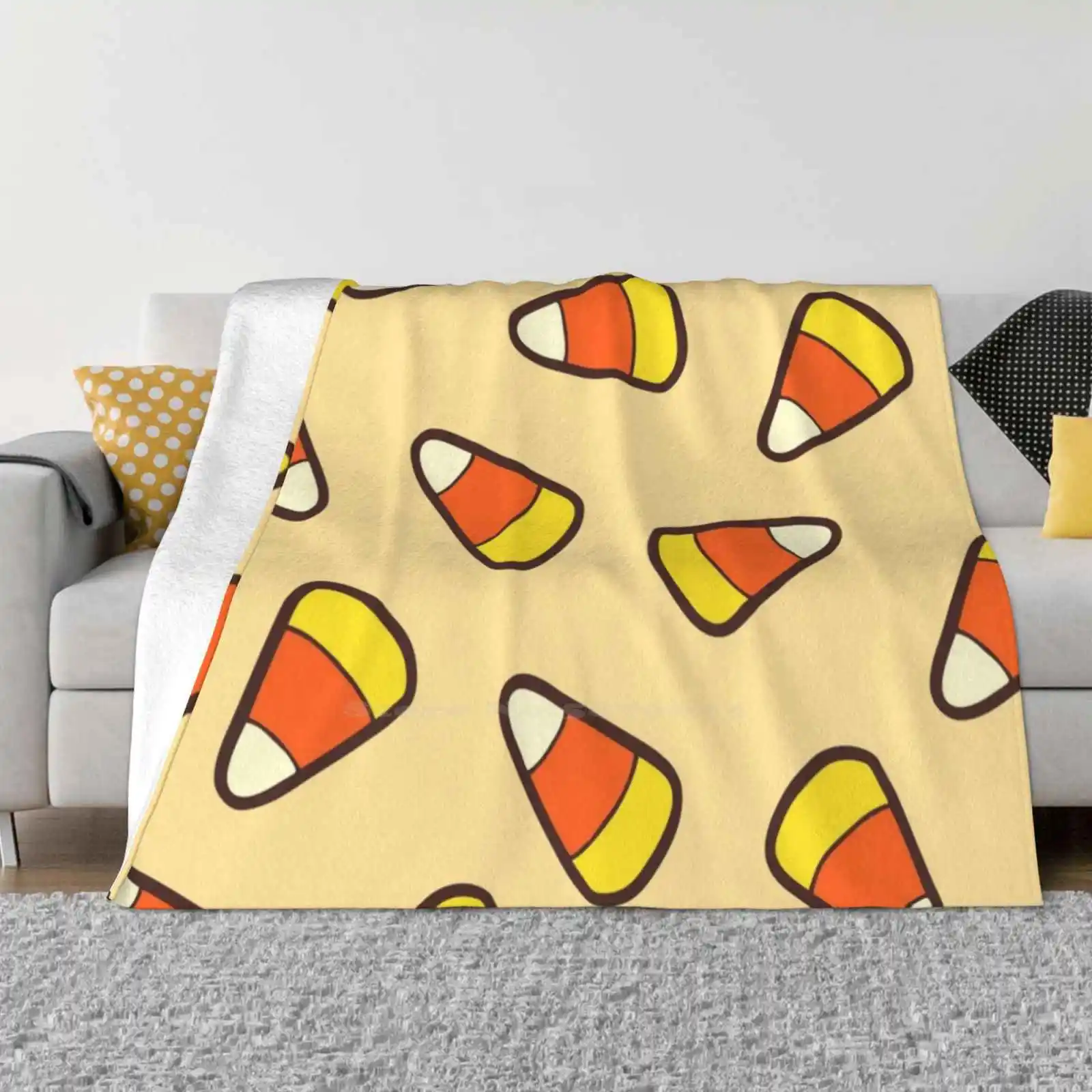 

Мягкое теплое тонкое одеяло в виде конфет и кукурузы