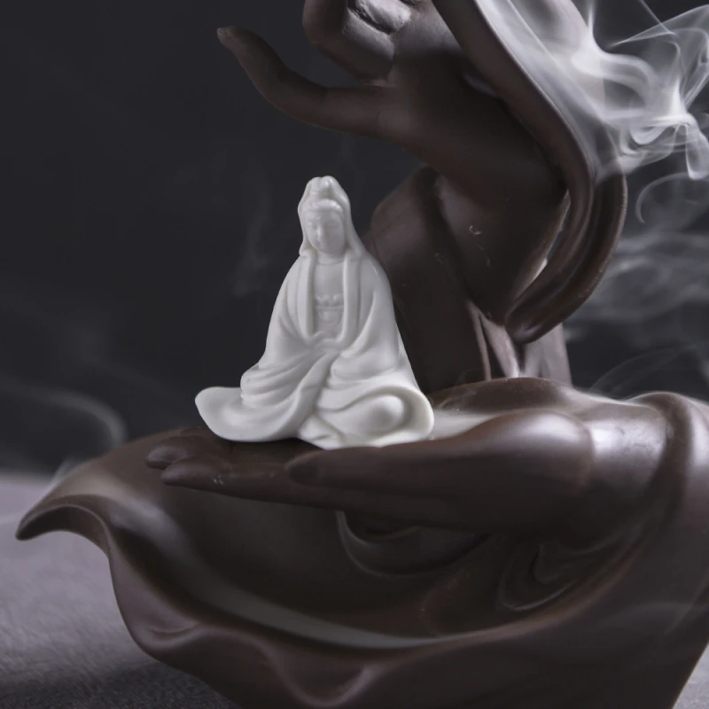 Конусы для благовоний Будда Рука Водопад Обратный поток Lucky Deer Украшение Микро