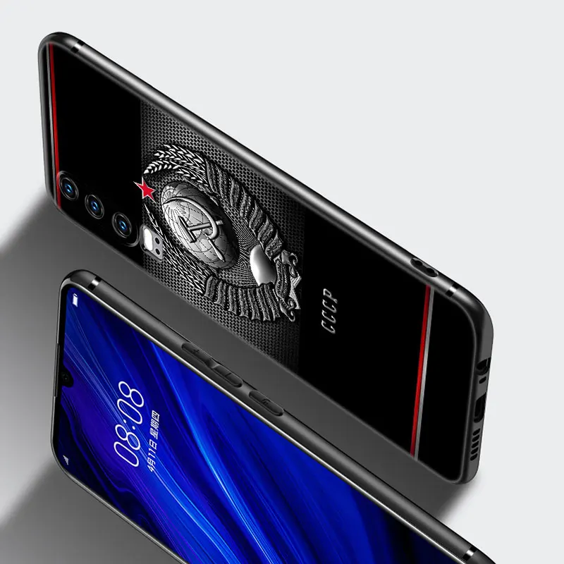 Чехол для телефона с символами флага СССР Huawei P50 P40 P30 P20 P10 P9 P8 Lite 2017 P Smart Z S Pro 2021 2020