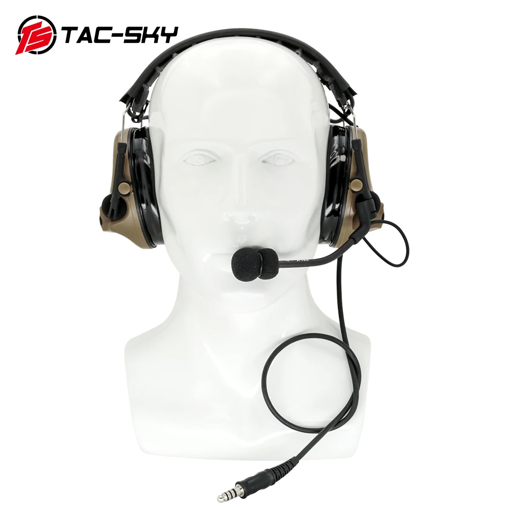 Новая Съемная повязка на голову TAC-SKY COMTAC III с шумоподавлением и усилением звука