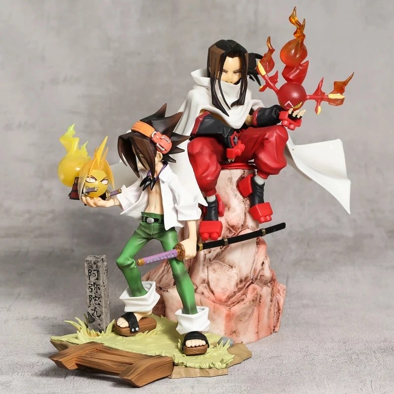 

Anime Shaman King 18-20cm Asakura Hao Yoh Asakura 1/8 Scale Toys Doll Pre-Painted Figure PVC Model Asakura Hao Model