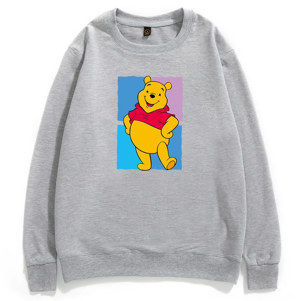 

Winnie the Pooh Men's Sweatshirt Hipster Kawaii Disney Pooh Bear Pullover Men Vogue Hip Hop Clothes Autumn Cotton Casual Hoodie